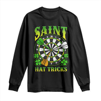 Funny Darts St Patricks Day Gift Long Sleeve Shirt Saint Hat Tricks