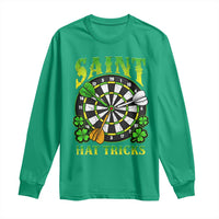 Funny Darts St Patricks Day Gift Long Sleeve Shirt Saint Hat Tricks