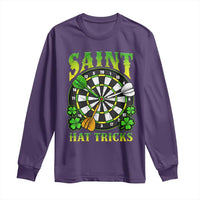 Funny Darts St Patricks Day Gift Long Sleeve Shirt Saint Hat Tricks