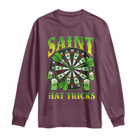 Saint Hat Tricks St Patricks Day Long Sleeve Shirt Darts Player Gift