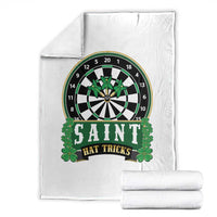 Saint Hat Tricks Throw Blanket St Patricks Day Dart Thrower Gift