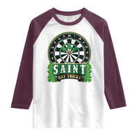 Saint Hat Tricks Raglan Shirt St Patricks Day Dart Thrower Gift
