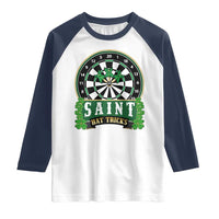 Saint Hat Tricks Raglan Shirt St Patricks Day Dart Thrower Gift