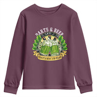 Beer And Darts St Patricks Day Gift Youth Sweatshirt That Is Why I Am Here