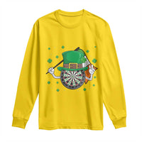 Lucky Darts Board With Irish Flag Long Sleeve Shirt St Patricks Day Gift