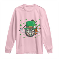 Lucky Darts Board With Irish Flag Long Sleeve Shirt St Patricks Day Gift