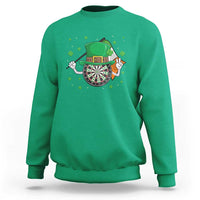 Lucky Darts Board With Irish Flag Sweatshirt St Patricks Day Gift