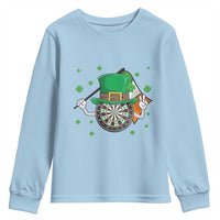 Lucky Darts Board With Irish Flag Youth Sweatshirt St Patricks Day Gift