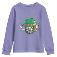 Lucky Darts Board With Irish Flag Youth Sweatshirt St Patricks Day Gift