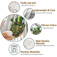 St Patricks Day Irish Darts Board Celebration Gift Throw Blanket
