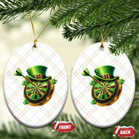 St Patricks Day Irish Darts Board Celebration Gift Ceramic Ornament