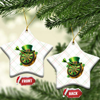 St Patricks Day Irish Darts Board Celebration Gift Ceramic Ornament