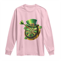 St Patricks Day Irish Darts Board Celebration Gift Long Sleeve Shirt