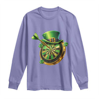 St Patricks Day Irish Darts Board Celebration Gift Long Sleeve Shirt