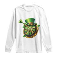 St Patricks Day Irish Darts Board Celebration Gift Long Sleeve Shirt