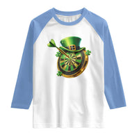 St Patricks Day Irish Darts Board Celebration Gift Raglan Shirt