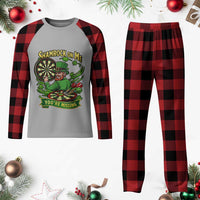 Shamrock On Me Youre Missing Plaid Pajama Set St Patricks Day Darts Player Gift