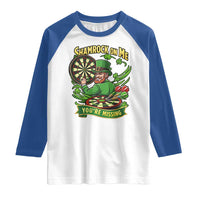 Shamrock On Me Youre Missing Raglan Shirt St Patricks Day Darts Player Gift