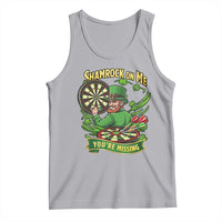 Shamrock On Me Youre Missing Tank Top St Patricks Day Darts Player Gift