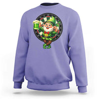 Cheerful Gnome Playing Darts Sweatshirt St Patricks Day Gift