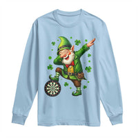 St Patricks Day Cheerful Gnome Dabbing Long Sleeve Shirt Darts Lover Gift