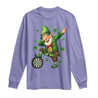 St Patricks Day Cheerful Gnome Dabbing Long Sleeve Shirt Darts Lover Gift