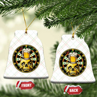 Funny St Patricks Day Skull Ceramic Ornament Darts Player Gift