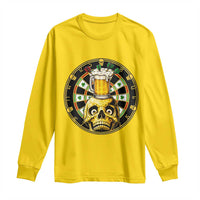 Funny St Patricks Day Skull Long Sleeve Shirt Darts Player Gift