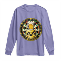Funny St Patricks Day Skull Long Sleeve Shirt Darts Player Gift