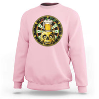 Funny St Patricks Day Skull Sweatshirt Darts Player Gift