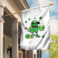 St Patricks Day Shamrock Darts And Beer Lover Gift Garden Flag