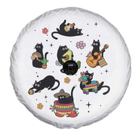 Funny Black Cat Lover Cinco De Mayo Spare Tire Cover Mexican Fiesta Gift