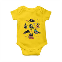 Funny Black Cat Lover Cinco De Mayo Baby Onesie Mexican Fiesta Gift