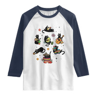 Funny Black Cat Lover Cinco De Mayo Raglan Shirt Mexican Fiesta Gift