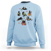Funny Black Cat Lover Cinco De Mayo Sweatshirt Mexican Fiesta Gift