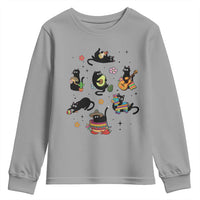 Funny Black Cat Lover Cinco De Mayo Youth Sweatshirt Mexican Fiesta Gift