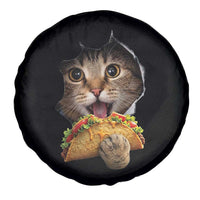 Funny Cat Eating Taco Spare Tire Cover Mexican Food Lover Gift