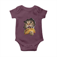 Funny Cat Eating Taco Baby Onesie Mexican Food Lover Gift
