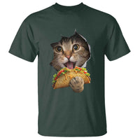 Funny Cat Eating Taco T Shirt Mexican Food Lover Gift