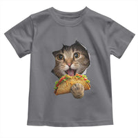 Funny Cat Eating Taco Toddler T Shirt Mexican Food Lover Gift