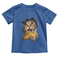 Funny Cat Eating Taco Toddler T Shirt Mexican Food Lover Gift