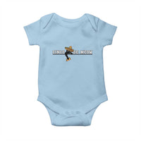 Funny Cinco De Meow Baby Onesie Cute Black Cat Eating Taco