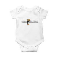 Funny Cinco De Meow Baby Onesie Cute Black Cat Eating Taco