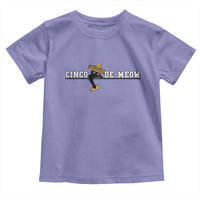 Funny Cinco De Meow Toddler T Shirt Cute Black Cat Eating Taco