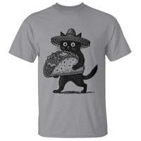 Funny Cinco De Mayo Black Cat With Taco T Shirt Mexican Food Gift
