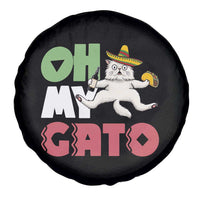 Funny Cinco De Mayo Drunk Cat Spare Tire Cover Oh My Gato