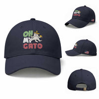 Funny Cinco De Mayo Drunk Cat Baseball Cap Oh My Gato