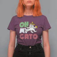Funny Cinco De Mayo Drunk Cat T Shirt For Women Oh My Gato