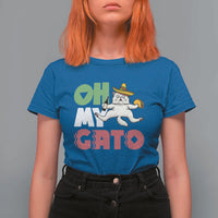 Funny Cinco De Mayo Drunk Cat T Shirt For Women Oh My Gato