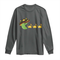 Funny Retro Game Tacosaurus Long Sleeve Shirt Cinco De Mayo Taco Lover Gift